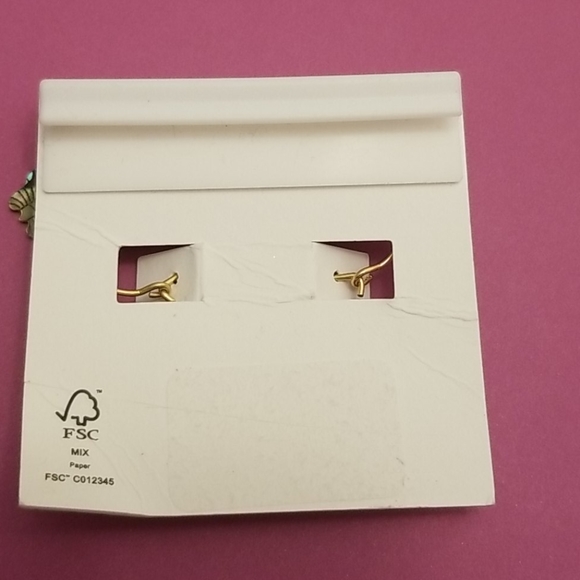 Madewell pearl and abalone charm earrings. NWT - Picture 4 of 4